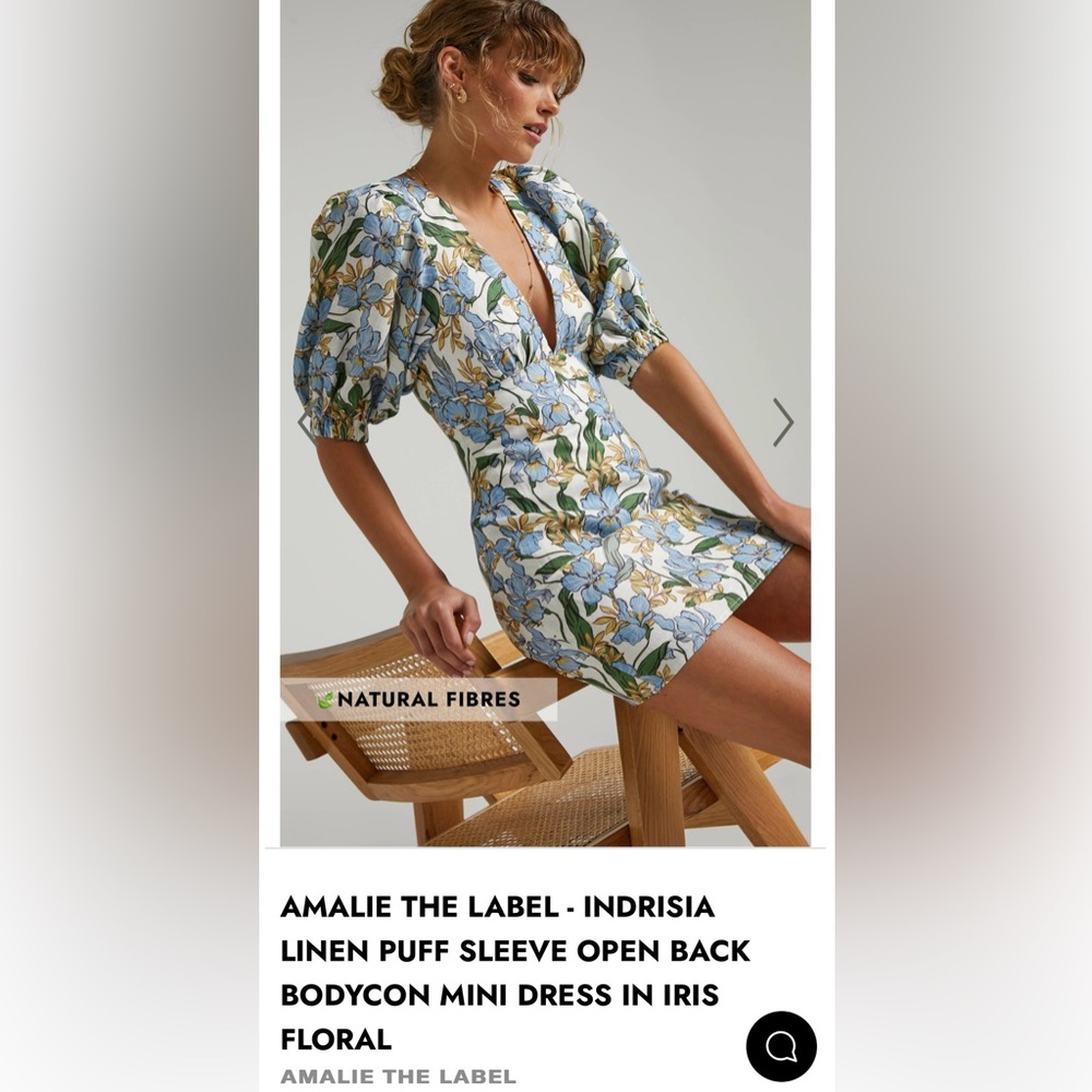 NWT Showpo Amelia the Label Indrisia dress